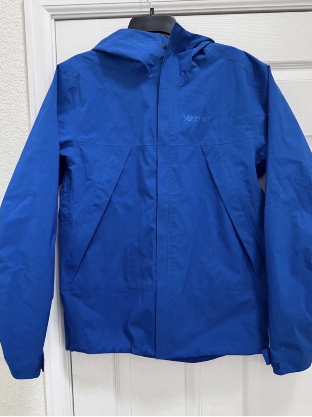 Marmot Men's Hooded Raincoat Blue